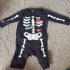 Carter's Black Skeleton Kids One Piece